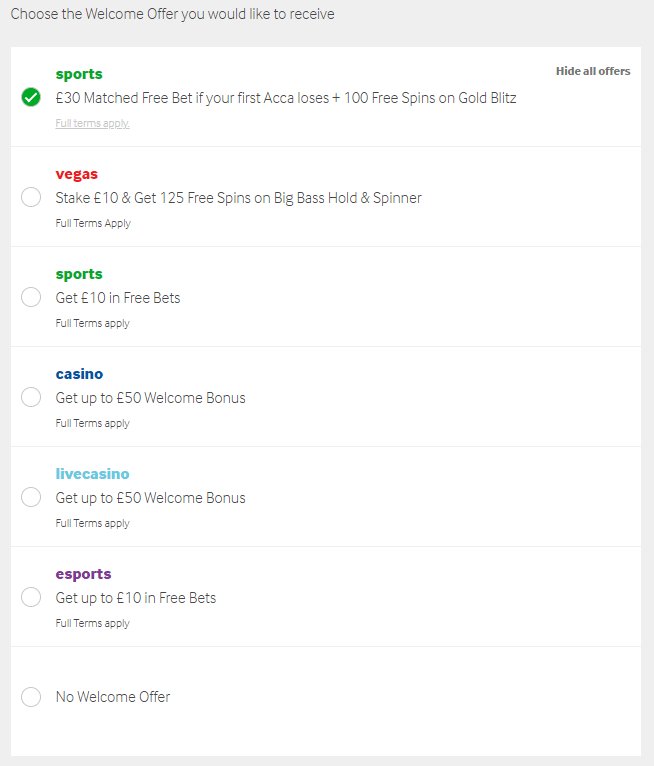 Betway sign up offers sports