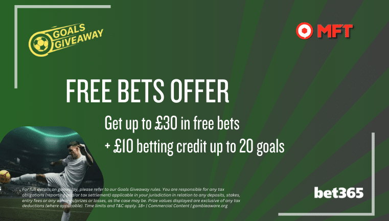 Bet365 goals giveaway