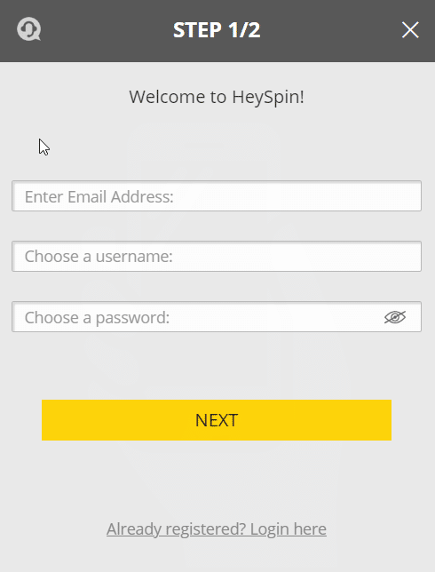 HeySpin promo code