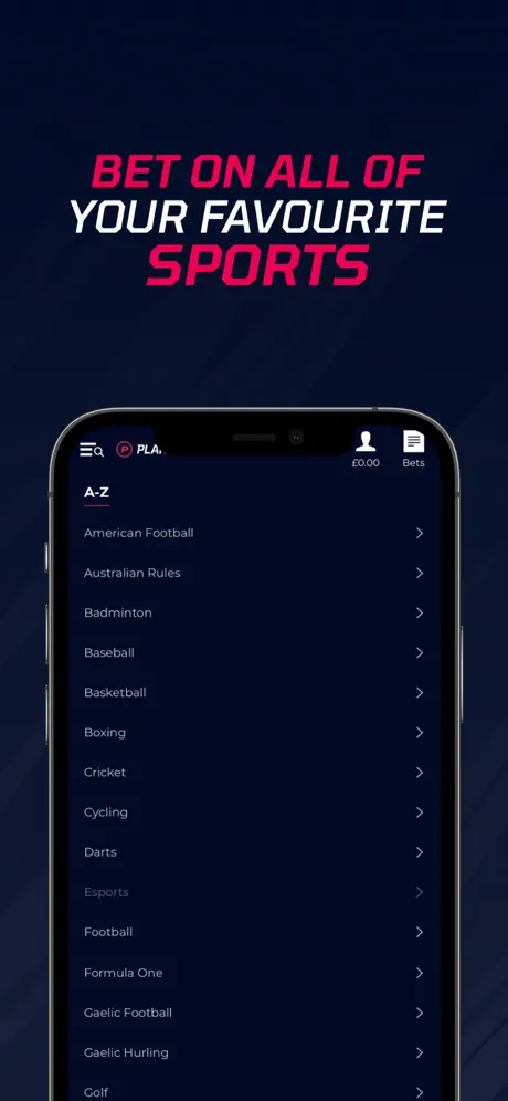 Sports markets available at Planet Sport Bet