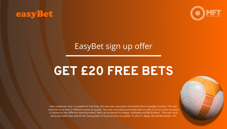 Easybet sign up offer and welcome bonus
