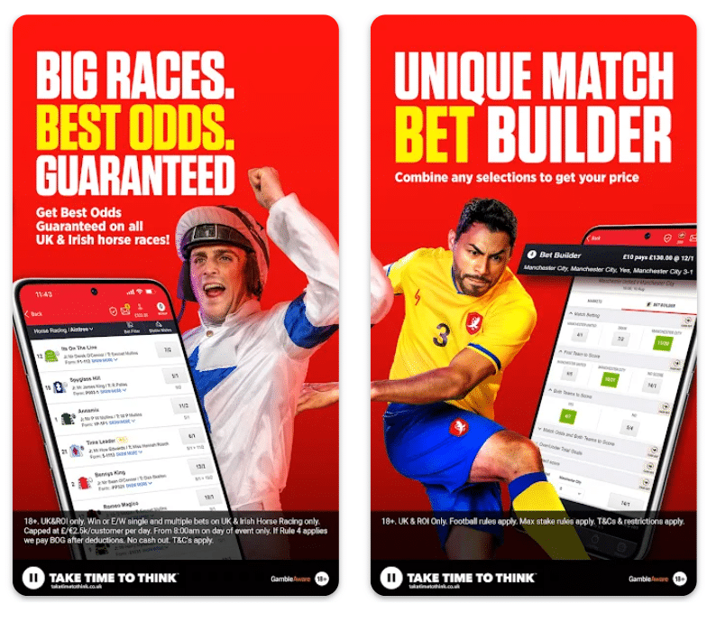 one of the top features at ladbrokes is the mobile app, available for ios and android