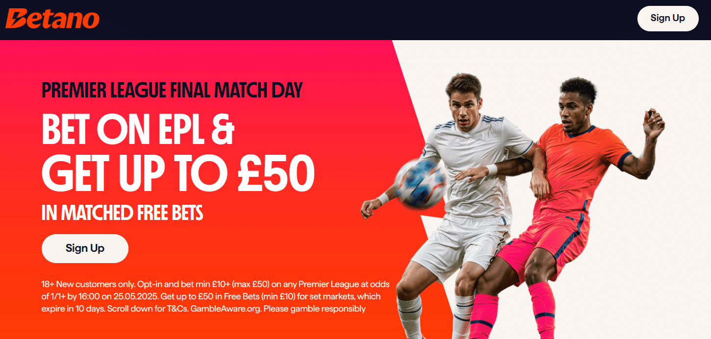 betano matchday 38 offer 3