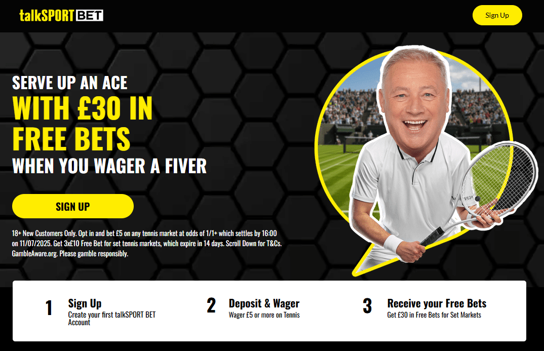 TalkSPORT Bet Wimbledon promo