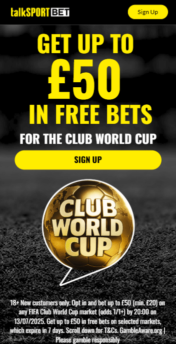 talksport bet club world cup offer 2