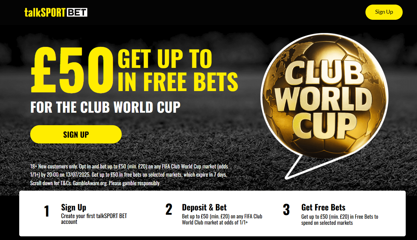 talksport bet club world cup offer 3