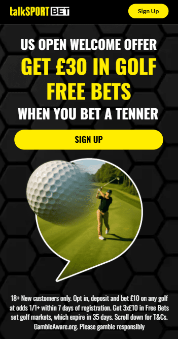 talksport bet us open golf offer