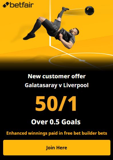 betfair galatasaray vs liverpool offer 2