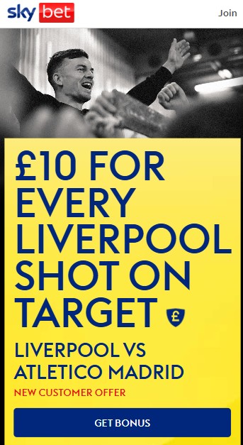 sky bet liverpool vs atletico