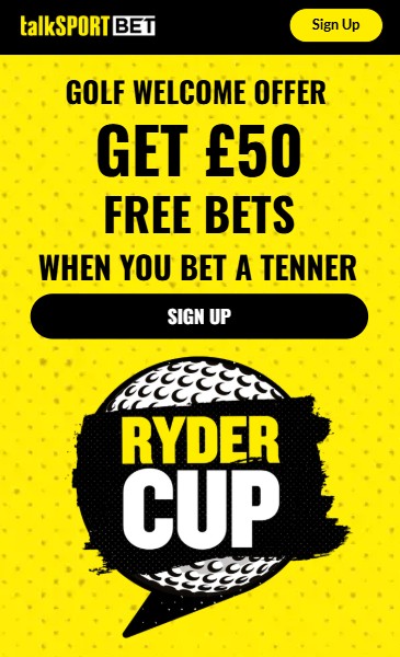 talksportbet ryder cup offer