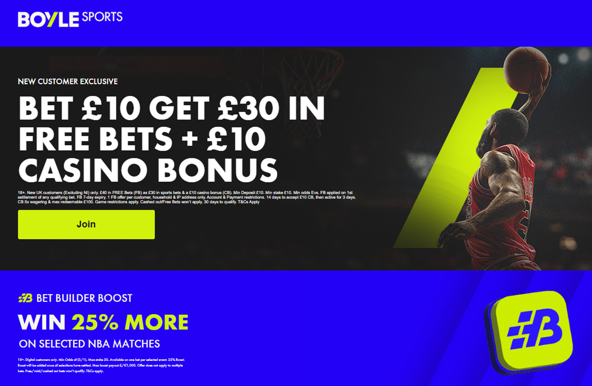 BoyleSports NBA promo offer
