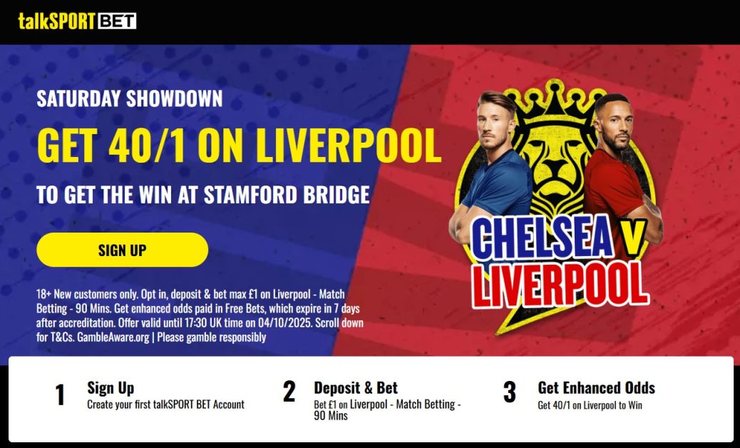 chelsea vs liverpool premier league betting offer