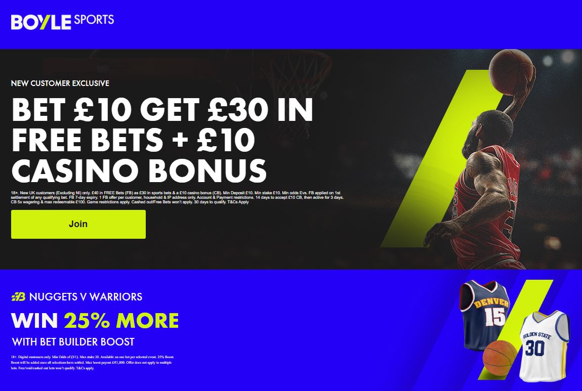 boylesports nba 8th november