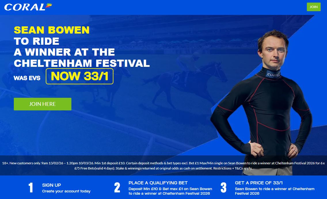 coral cheltenham 2026 enhanced offer